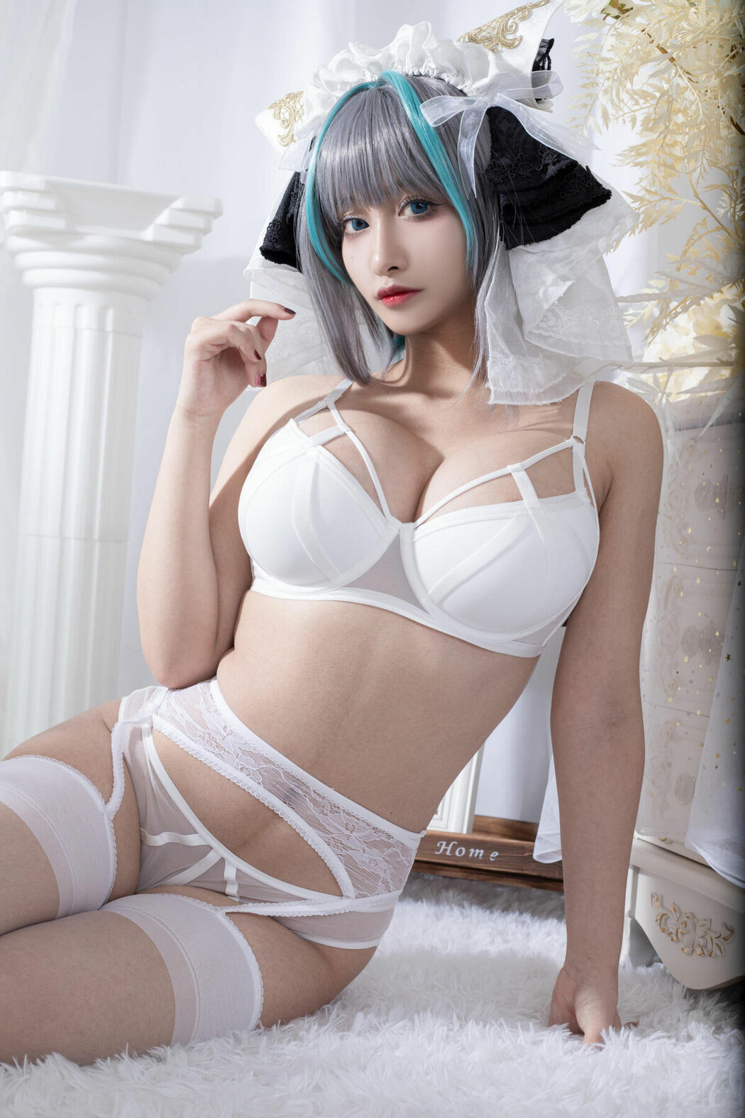 Coser@洛璃LoLiSAMA – 柴郡同人内衣 (67P)