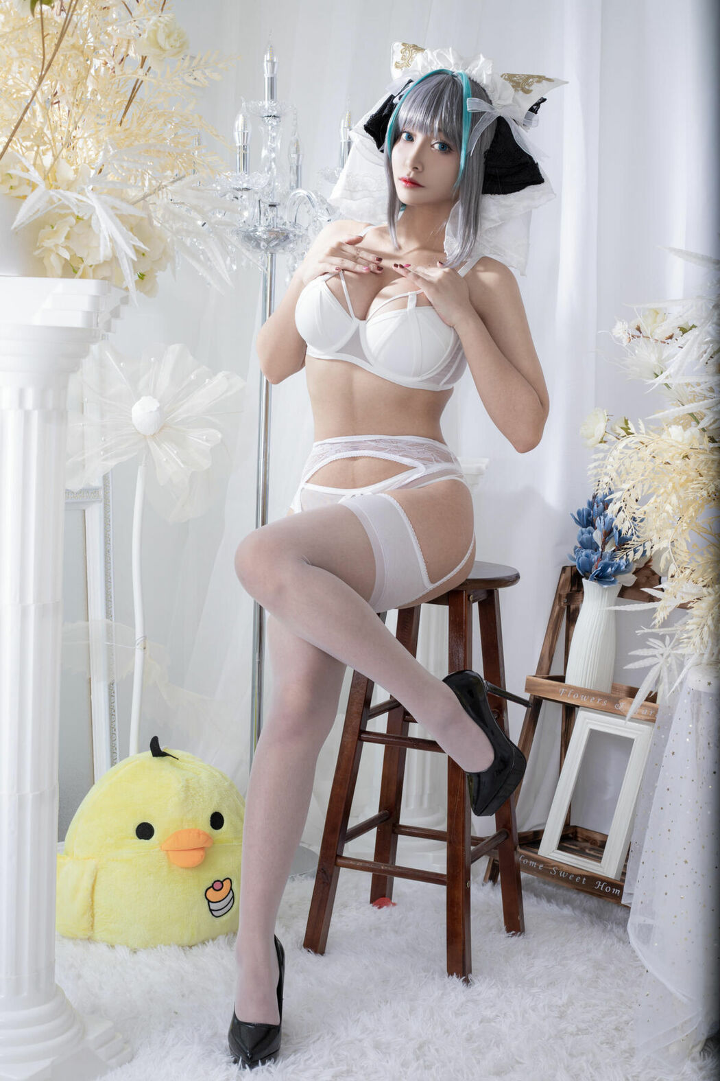 Coser@洛璃LoLiSAMA – 柴郡同人内衣 (67P)