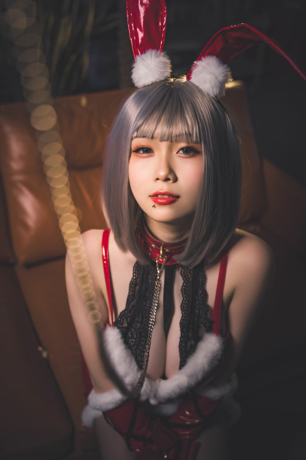 Coser@柒柒要乖哦 And 末夜787 – 双人圣诞礼物 (65P)