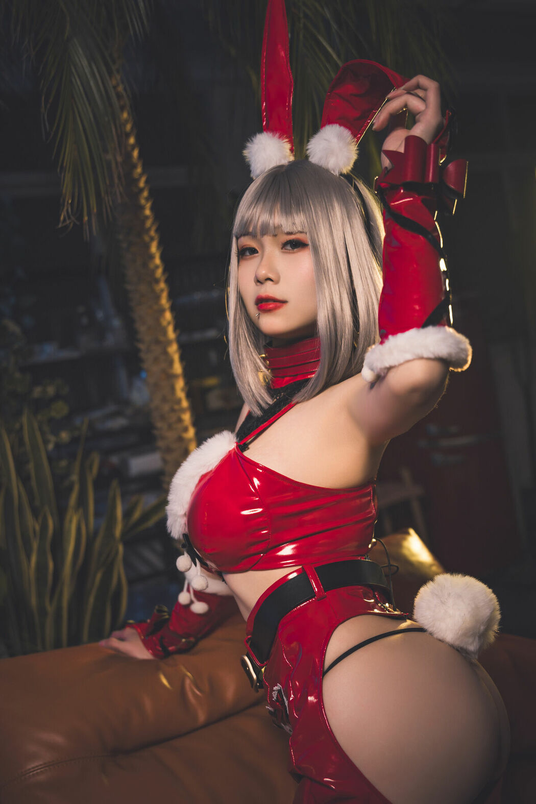 Coser@柒柒要乖哦 And 末夜787 – 双人圣诞礼物 (65P)