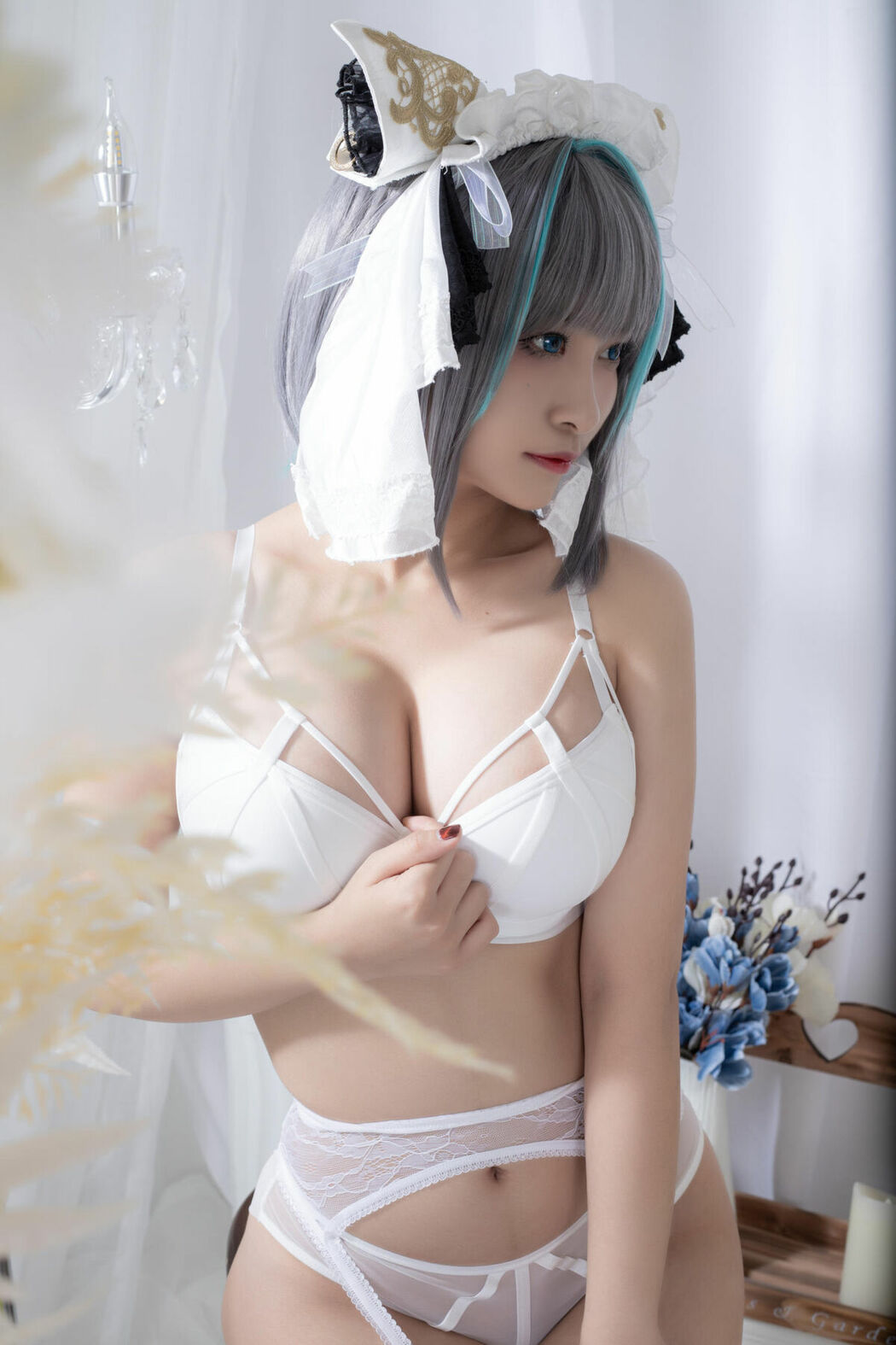 Coser@洛璃LoLiSAMA – 柴郡同人内衣 (67P)