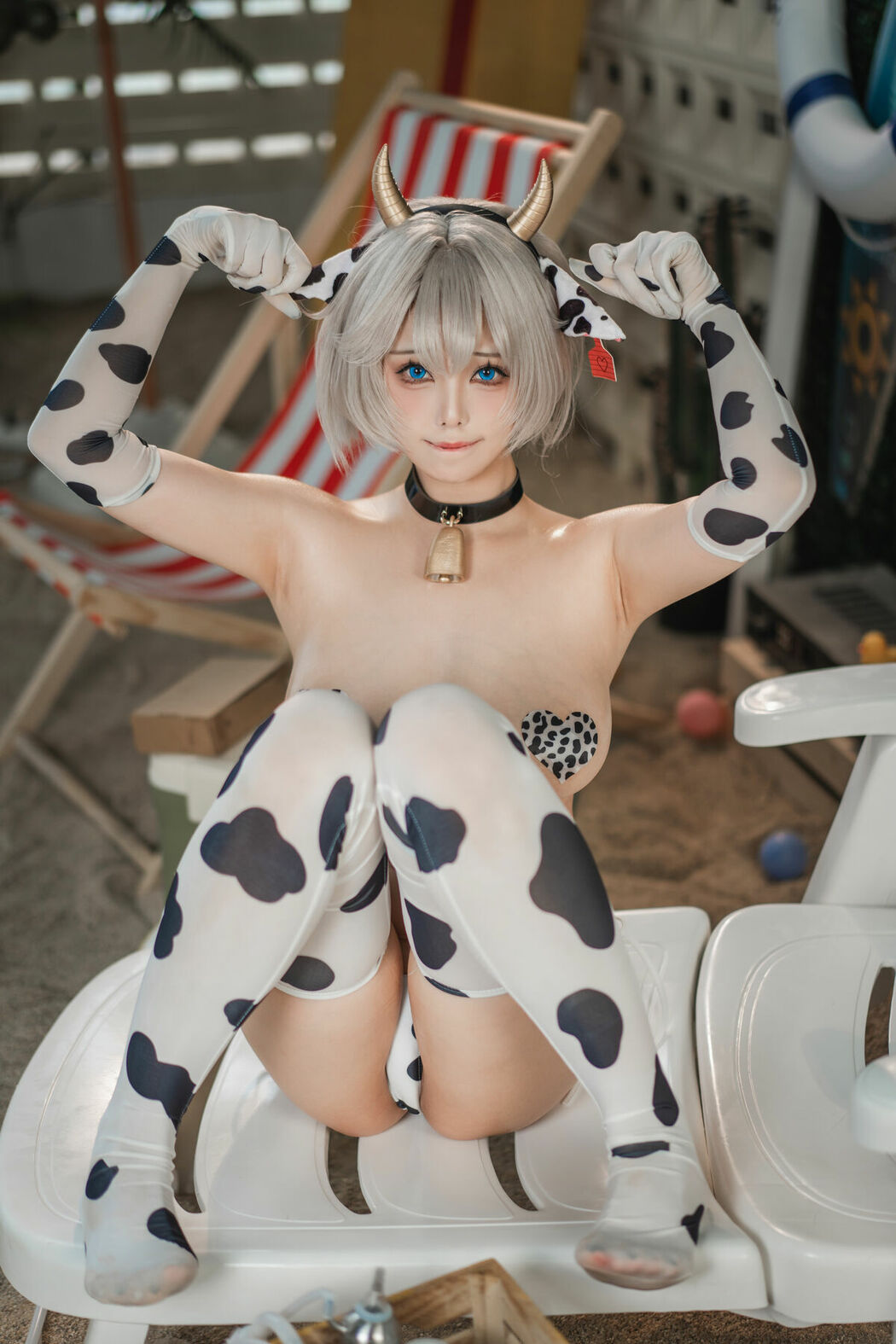 Coser@蜜汁猫裘 – 棕色尘埃 奶牛 Part02 (59P)