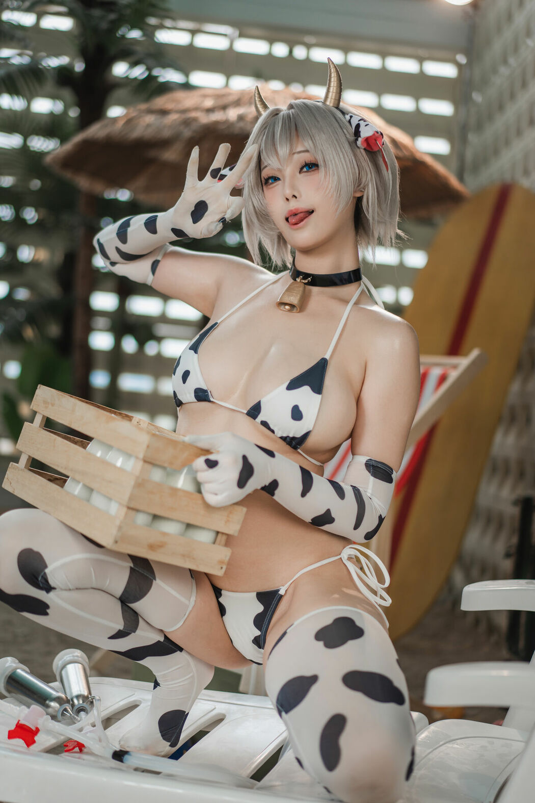 Coser@蜜汁猫裘 – 棕色尘埃 奶牛 Part02 (59P)