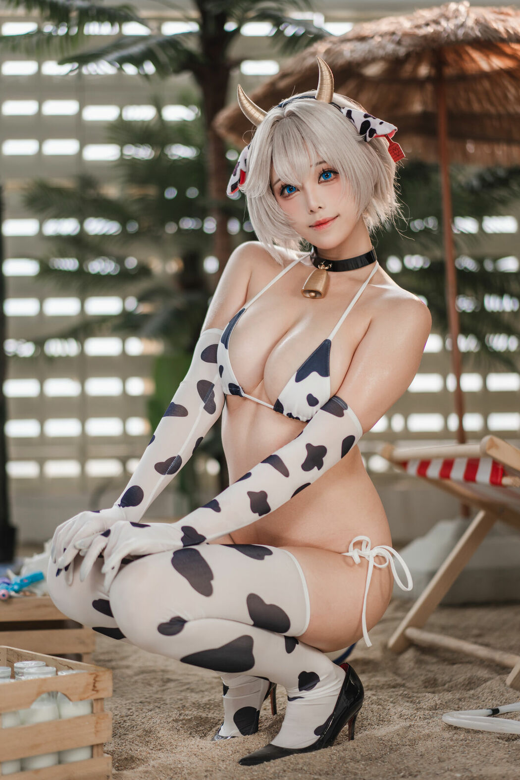 Coser@蜜汁猫裘 – 棕色尘埃 奶牛 Part02 (59P)