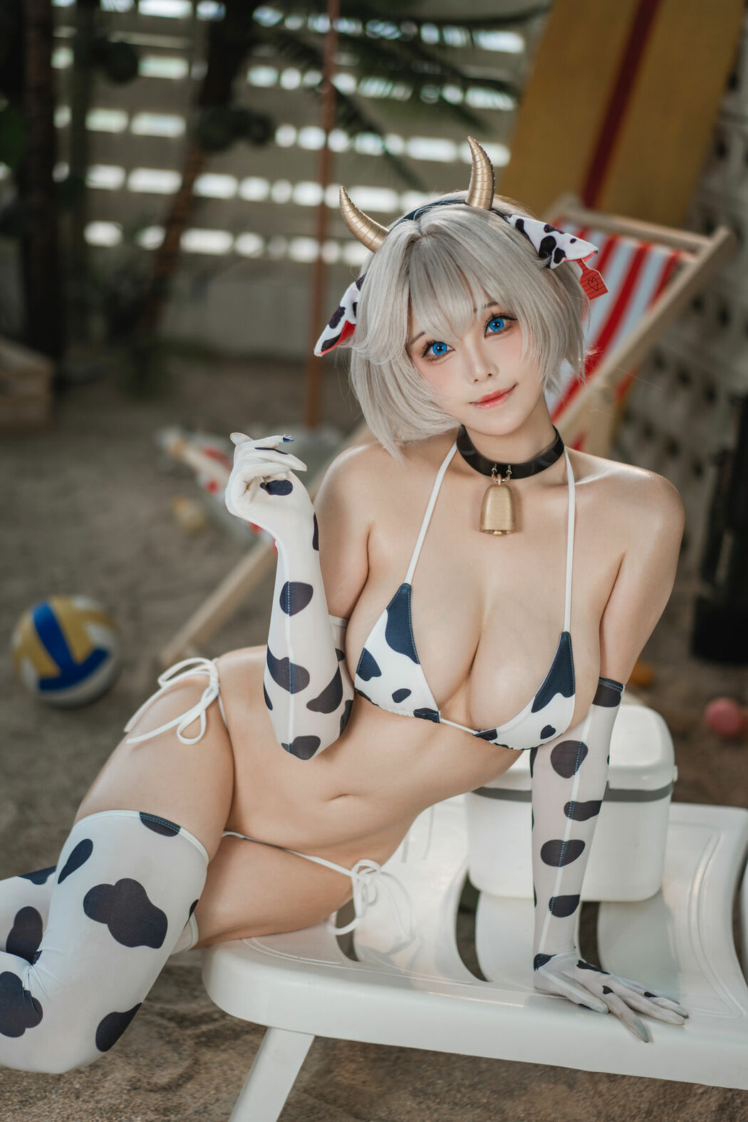 Coser@蜜汁猫裘 – 棕色尘埃 奶牛 Part02 (59P)