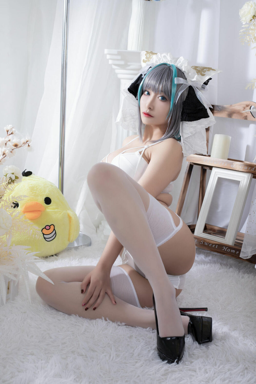 Coser@洛璃LoLiSAMA – 柴郡同人内衣 (67P)