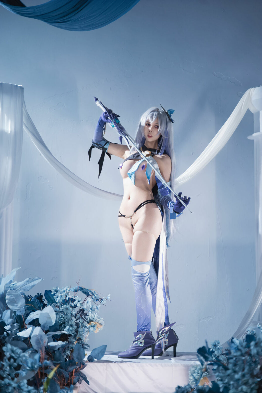 Coser@上杉绘梨落 – 原神 丝柯克 Part02 (60P)