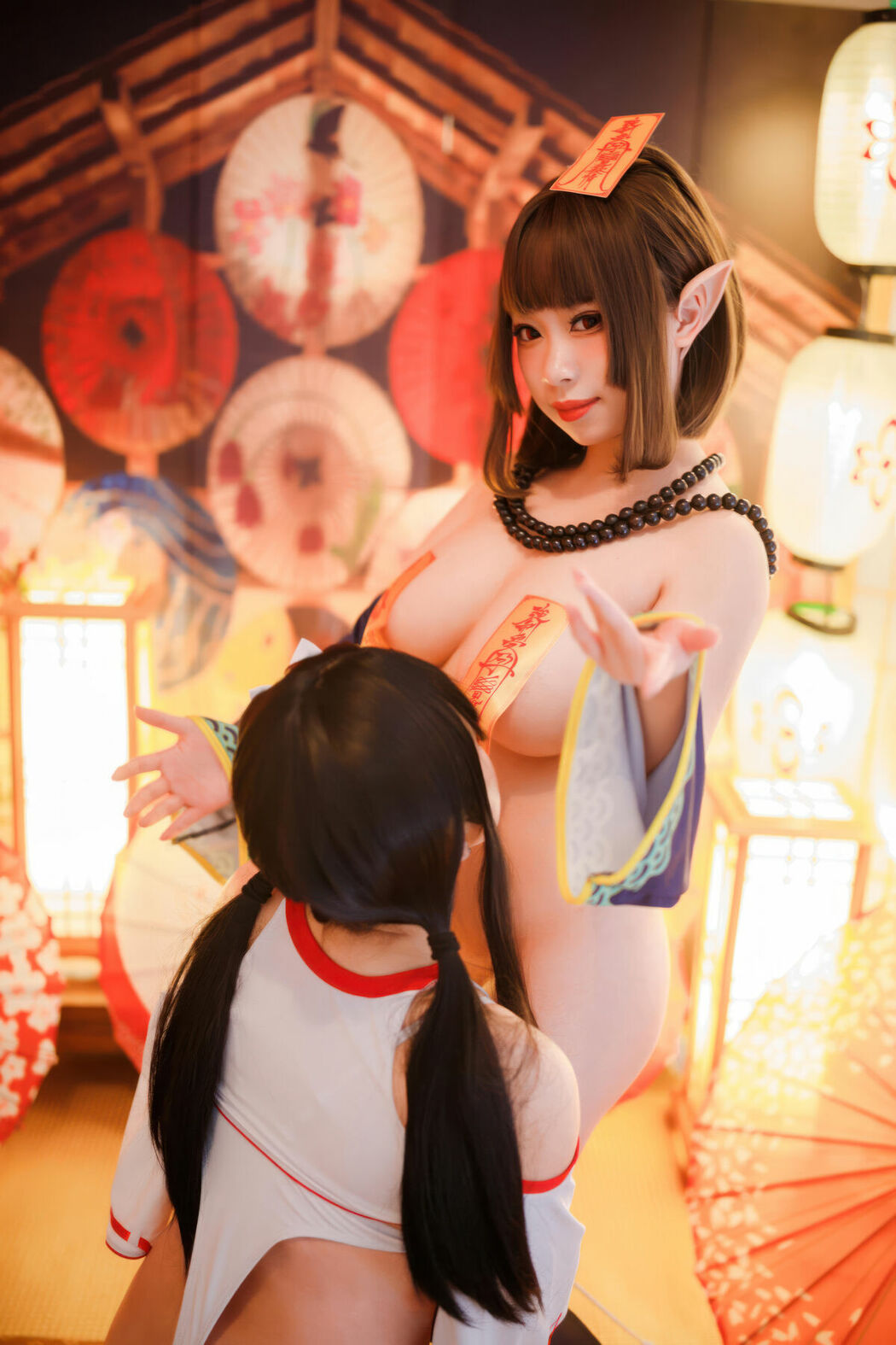 Coser@胡桃猫Kurumineko And 十万珍吱伏特 – 巫女And僵尸 Part02 (61P)