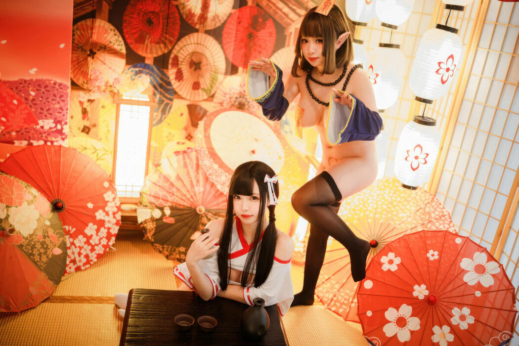 Coser@胡桃猫Kurumineko And 十万珍吱伏特 – 巫女And僵尸 Part01 (62P)