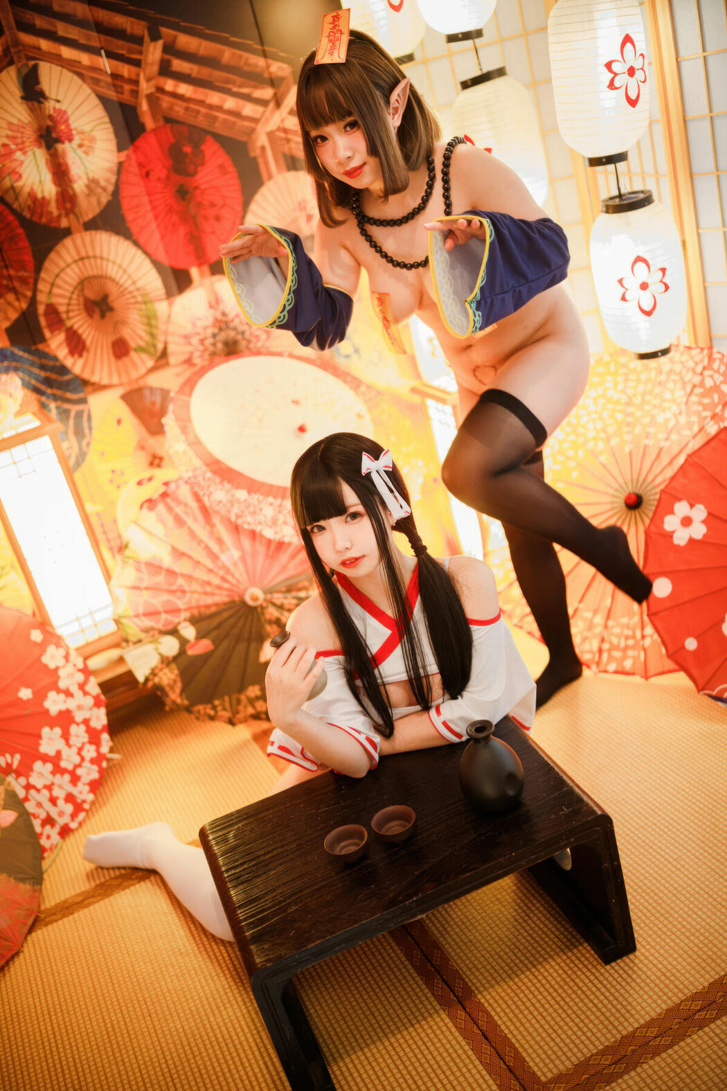 Coser@胡桃猫Kurumineko And 十万珍吱伏特 – 巫女And僵尸 Part01 (62P)