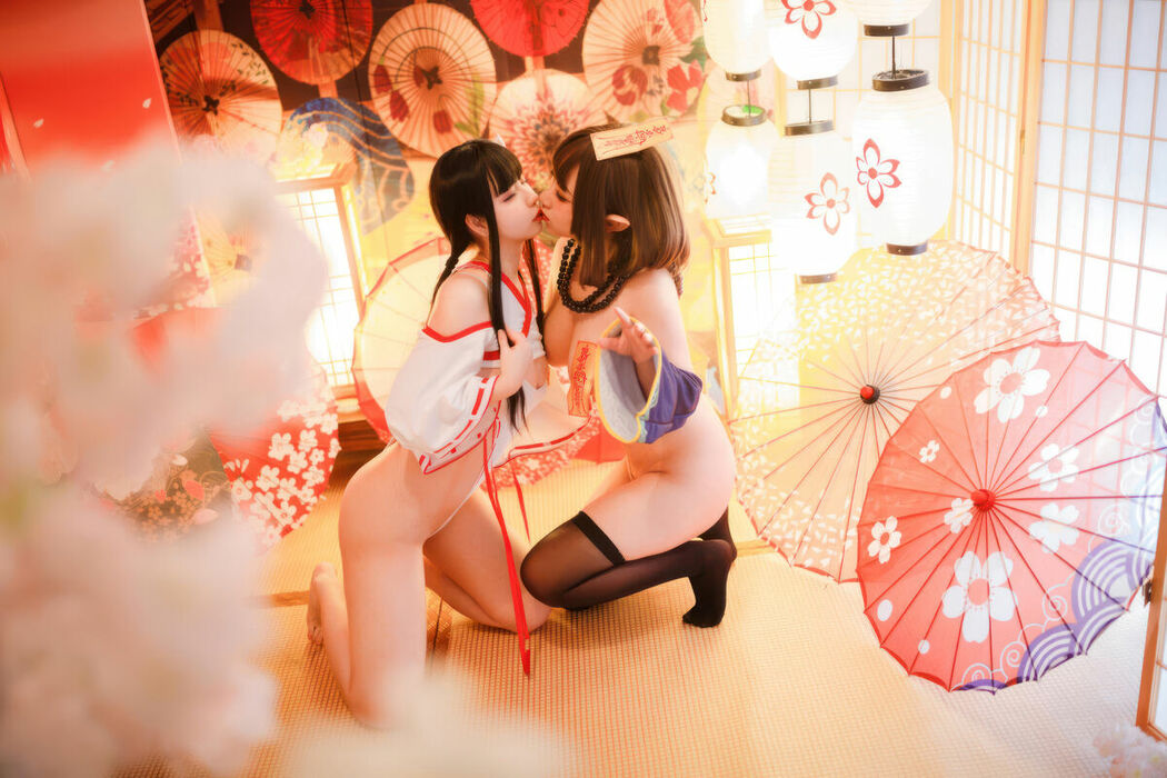 Coser@胡桃猫Kurumineko And 十万珍吱伏特 – 巫女And僵尸 Part02 (61P)