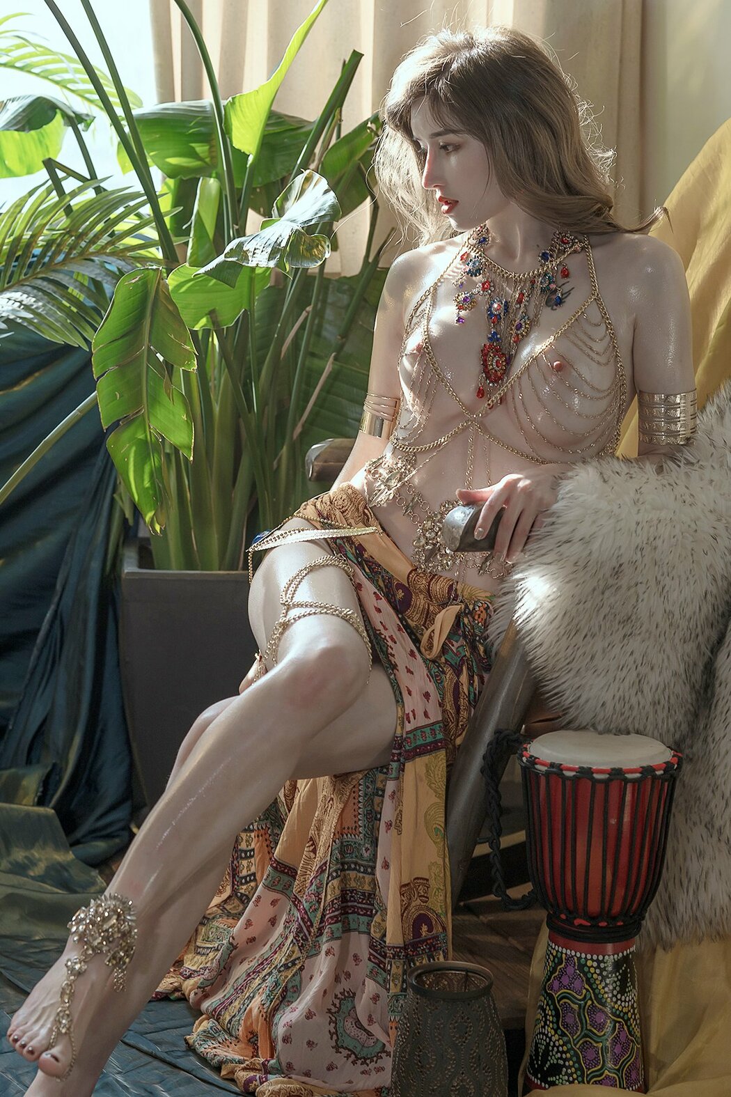 Coser@鹿八岁 – 神明少女 (44P) Cover Photo