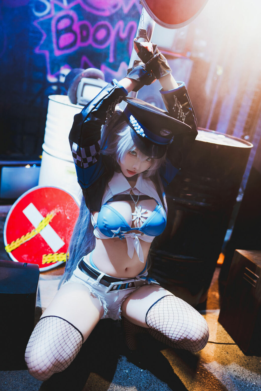 Coser@宮本桜 – 交错战线 刃齿女警 (23P)