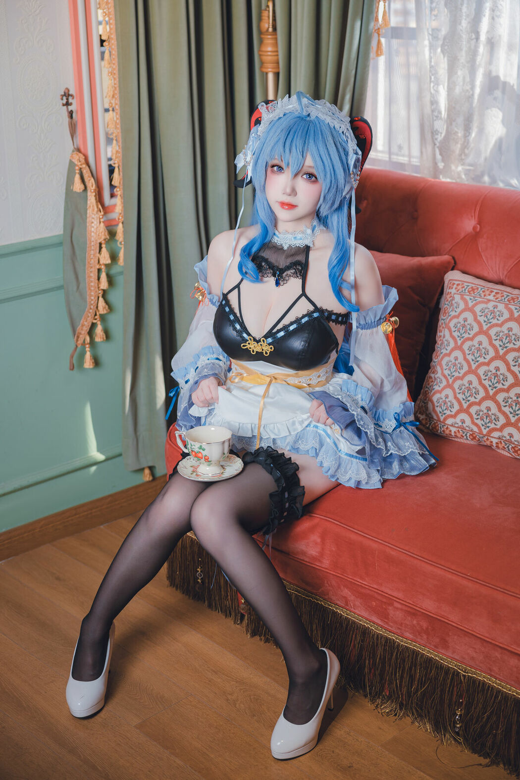 Coser@雪晴Astra – 原神 甘雨女仆 (32P)