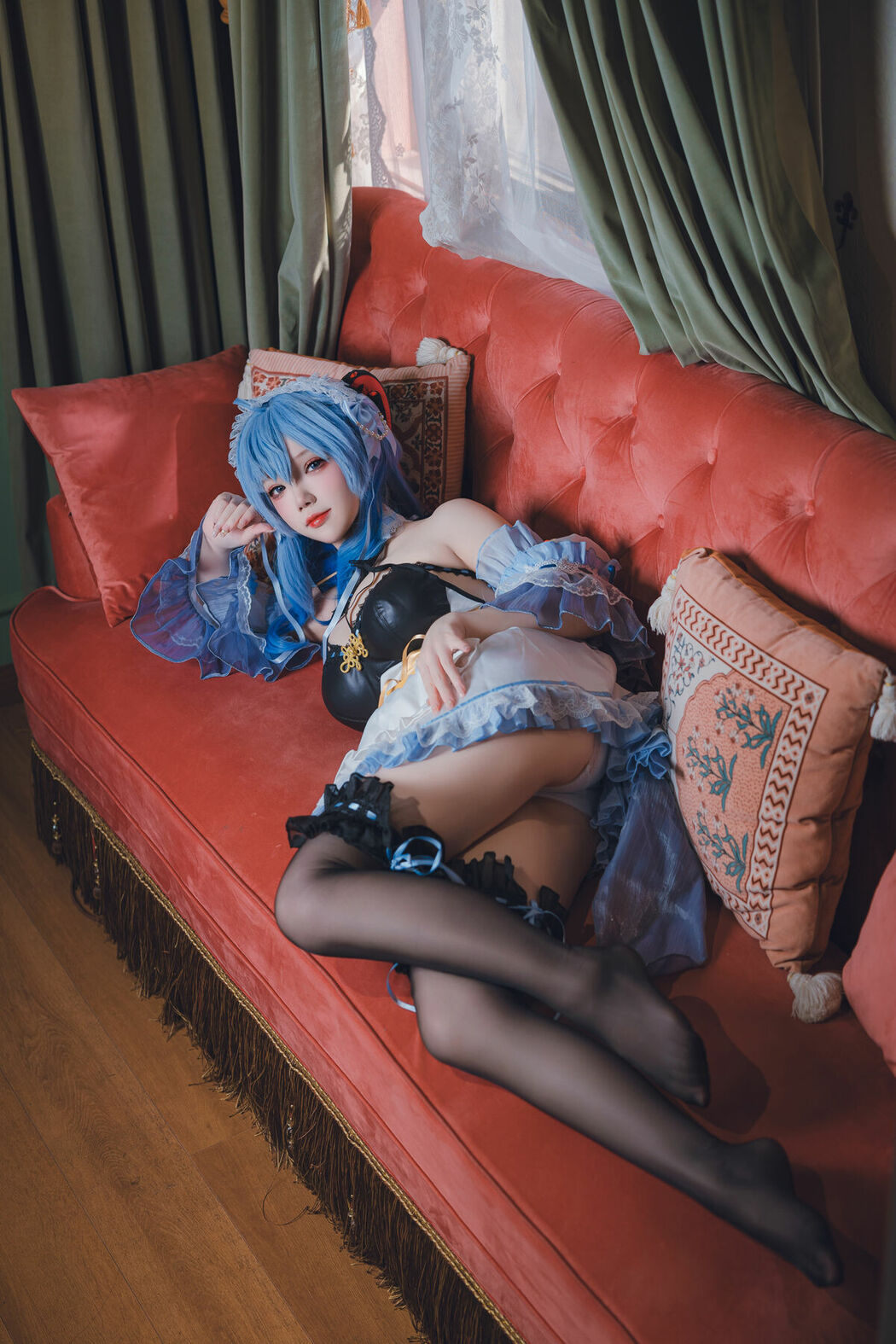 Coser@雪晴Astra – 原神 甘雨女仆 (32P)