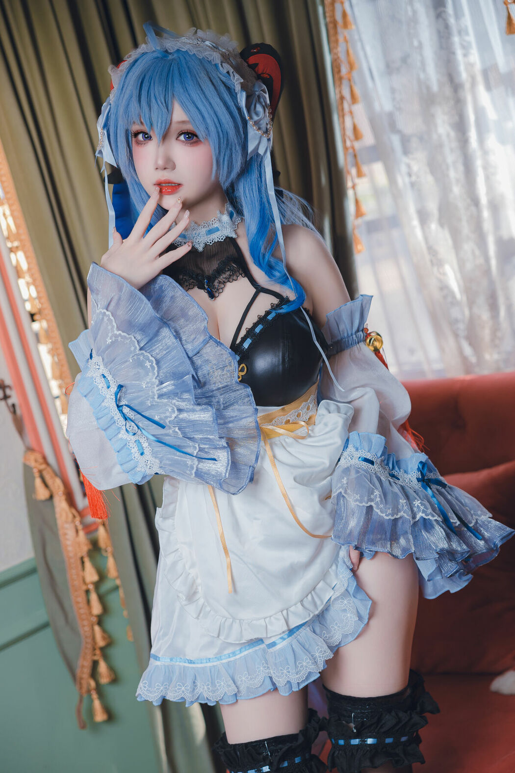Coser@雪晴Astra – 原神 甘雨女仆 (32P)