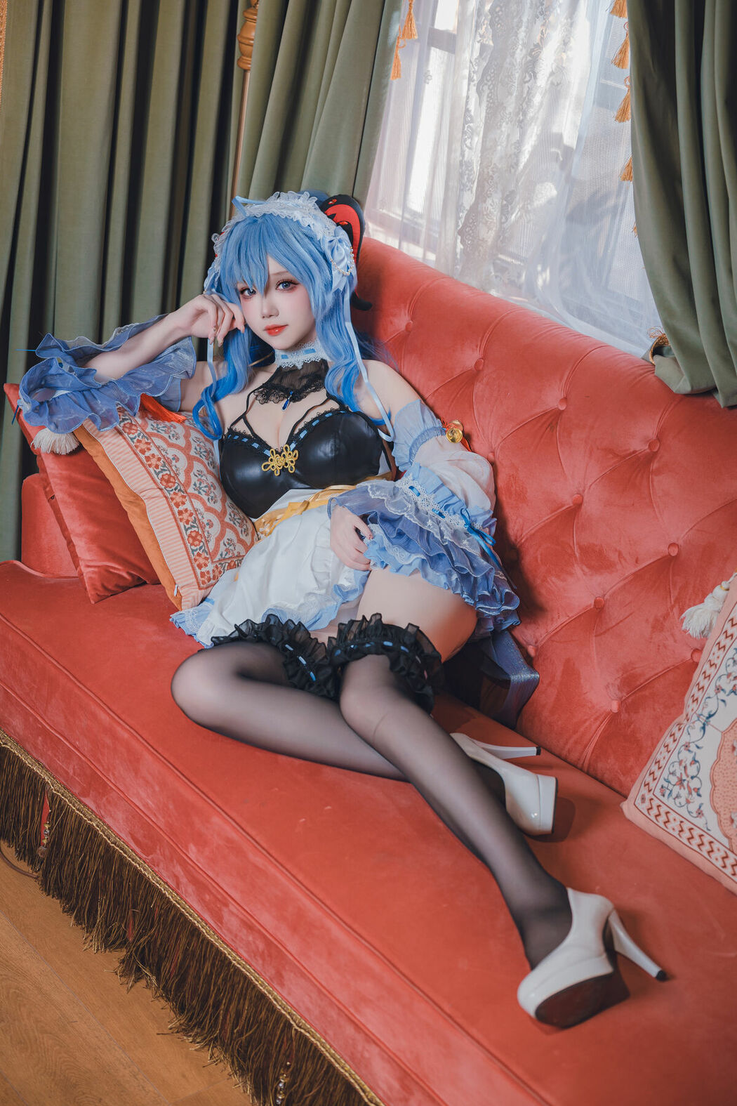 Coser@雪晴Astra – 原神 甘雨女仆 (32P)