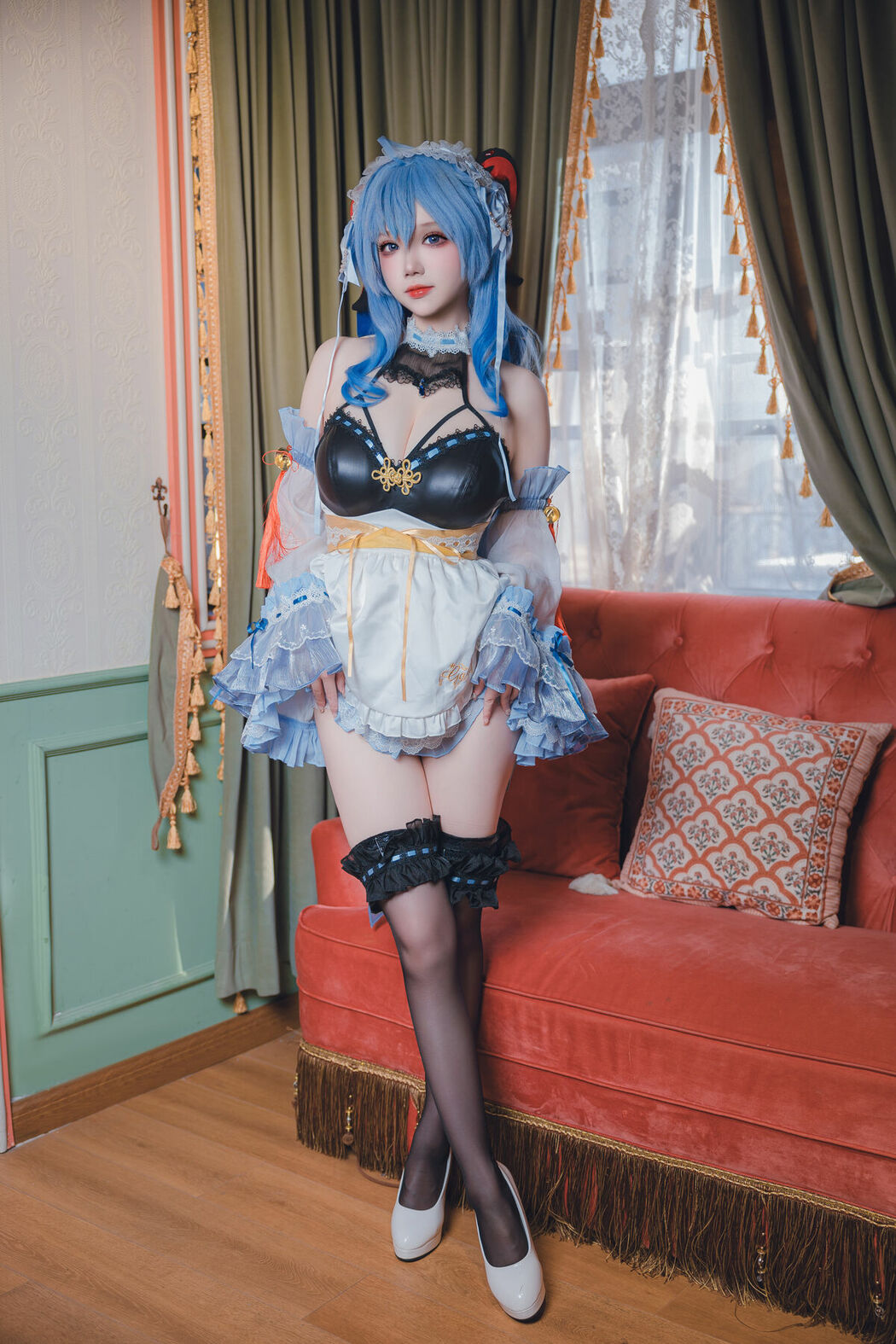 Coser@雪晴Astra – 原神 甘雨女仆 (32P)