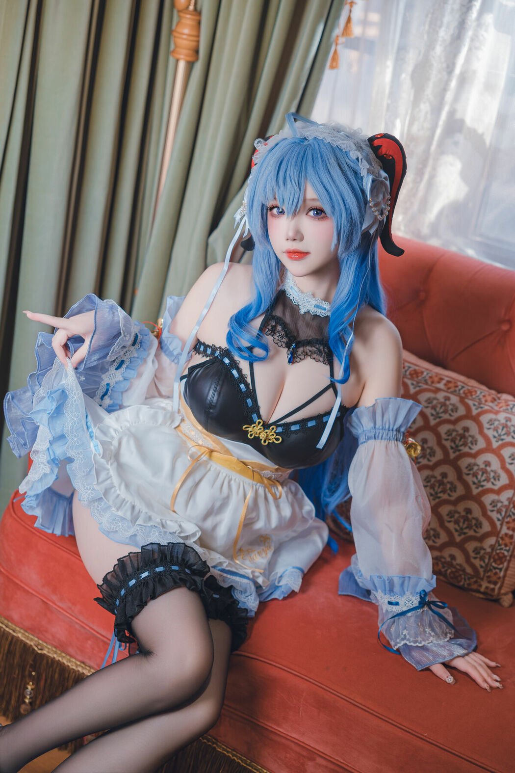 Coser@雪晴Astra – 原神 甘雨女仆 (32P)