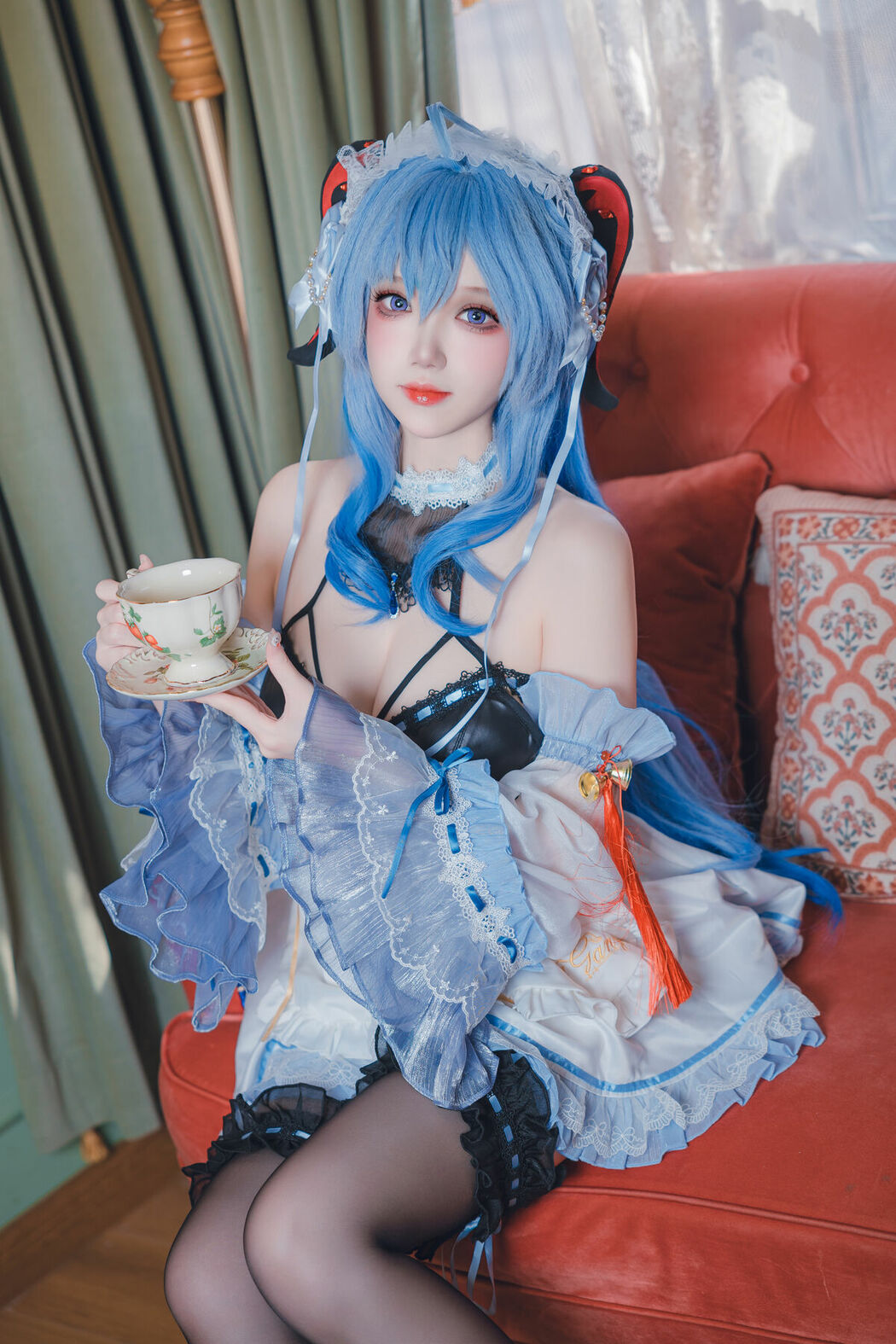 Coser@雪晴Astra – 原神 甘雨女仆 (32P)