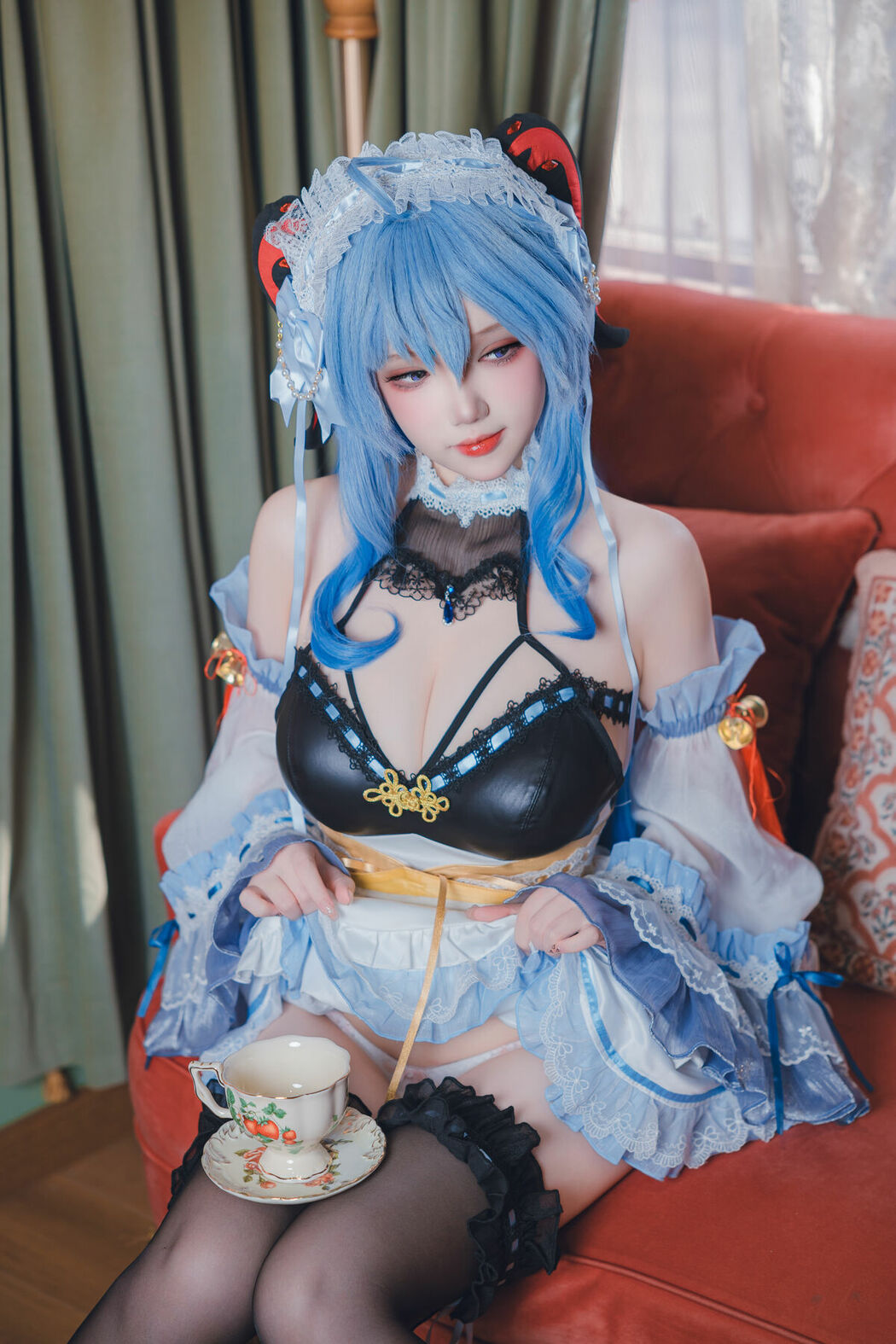 Coser@雪晴Astra – 原神 甘雨女仆 (32P)