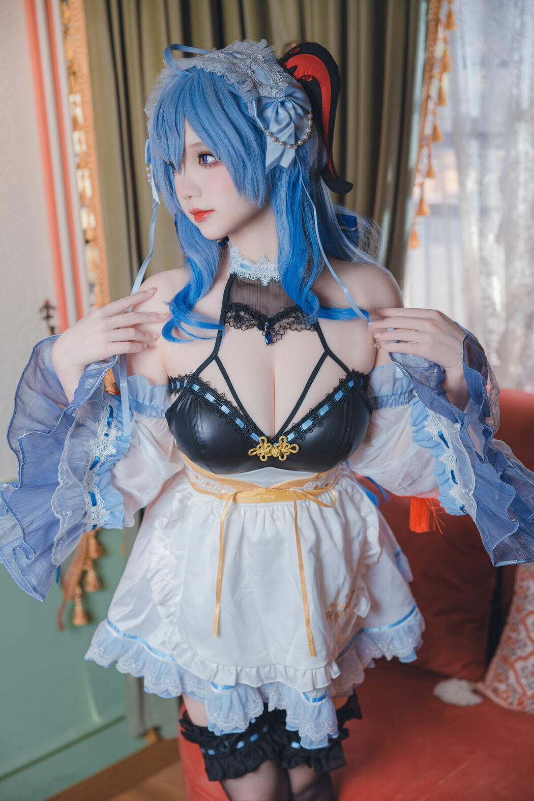Coser@雪晴Astra – 原神 甘雨女仆 (32P)