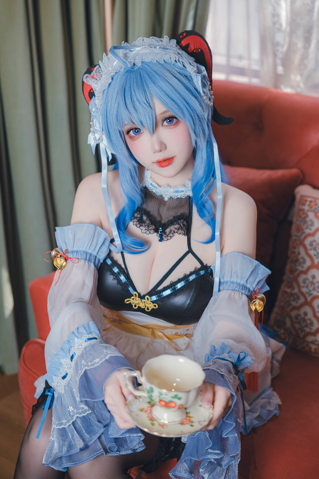 Coser@雪晴Astra – 原神 甘雨女仆 (32P)