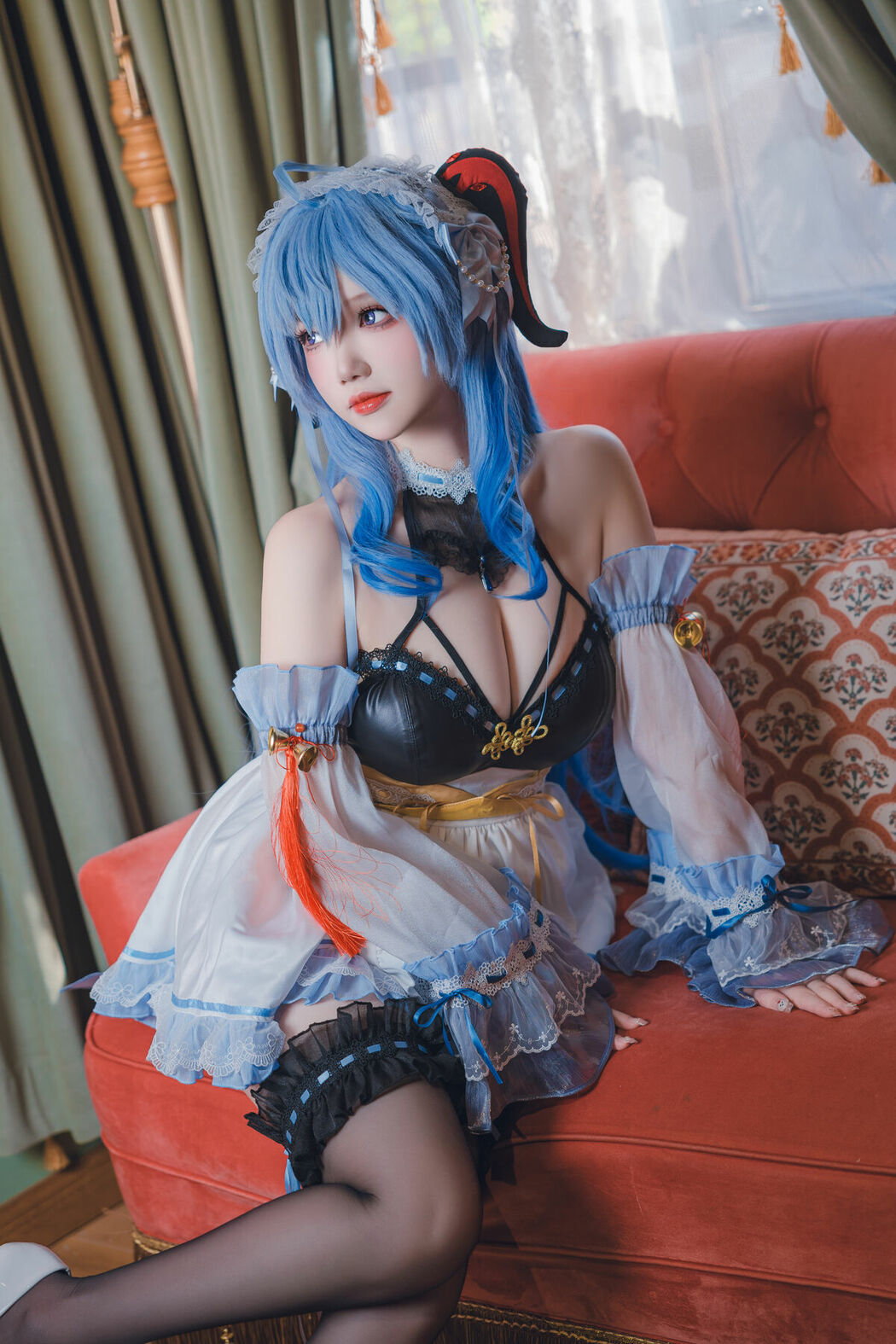 Coser@雪晴Astra – 原神 甘雨女仆 (32P)