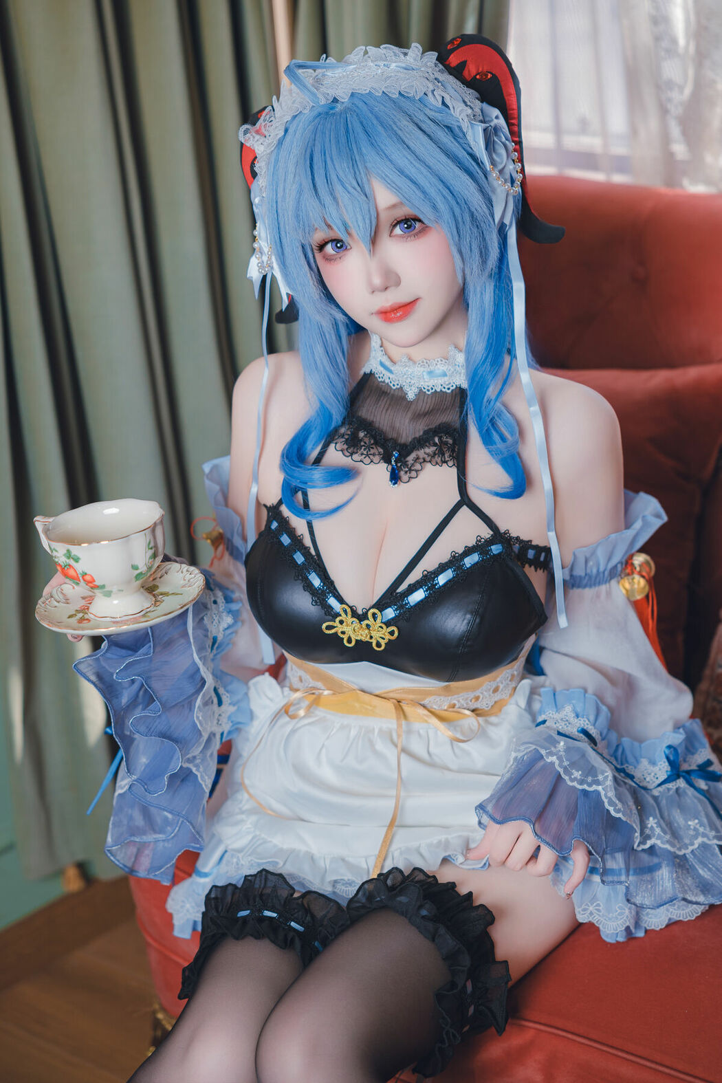 Coser@雪晴Astra – 原神 甘雨女仆 (32P)