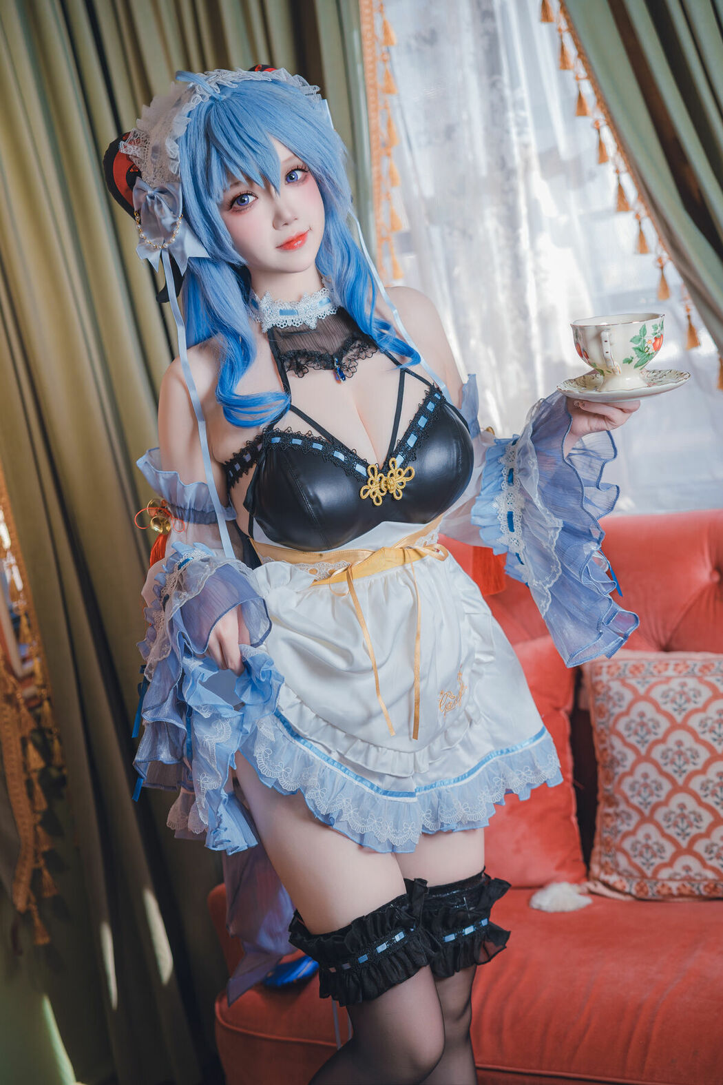 Coser@雪晴Astra – 原神 甘雨女仆 (32P)