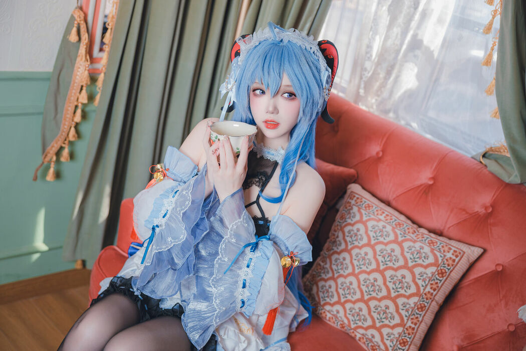 Coser@雪晴Astra – 原神 甘雨女仆 (32P)