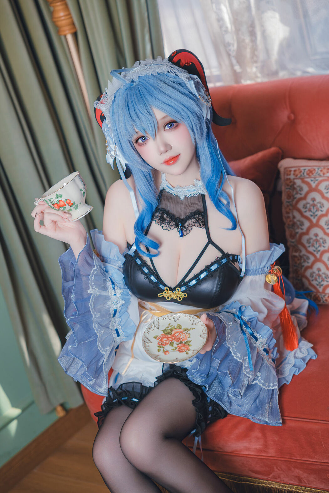 Coser@雪晴Astra – 原神 甘雨女仆 (32P)