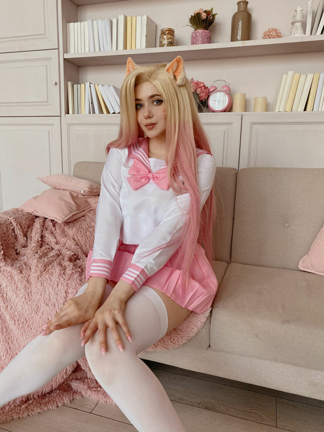 Coser@Alina Becker – Ahri Schoolgirl Part02 (60P)