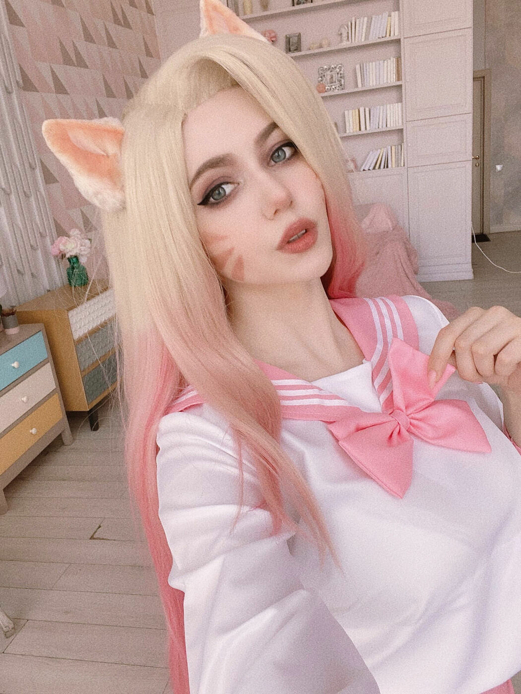 Coser@Alina Becker – Ahri Schoolgirl Part02 (60P)