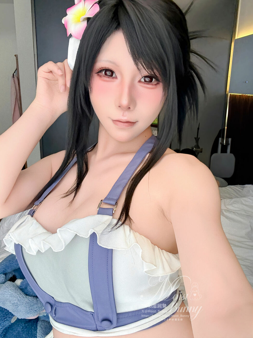 Coser@黏黏团子兔 – 2025泳装限定作 海边假日 蒂法 (81P)