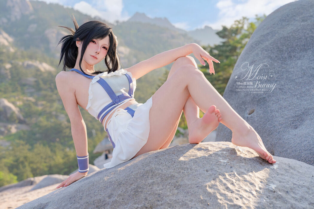 Coser@黏黏团子兔 – 2025泳装限定作 海边假日 蒂法 (81P)