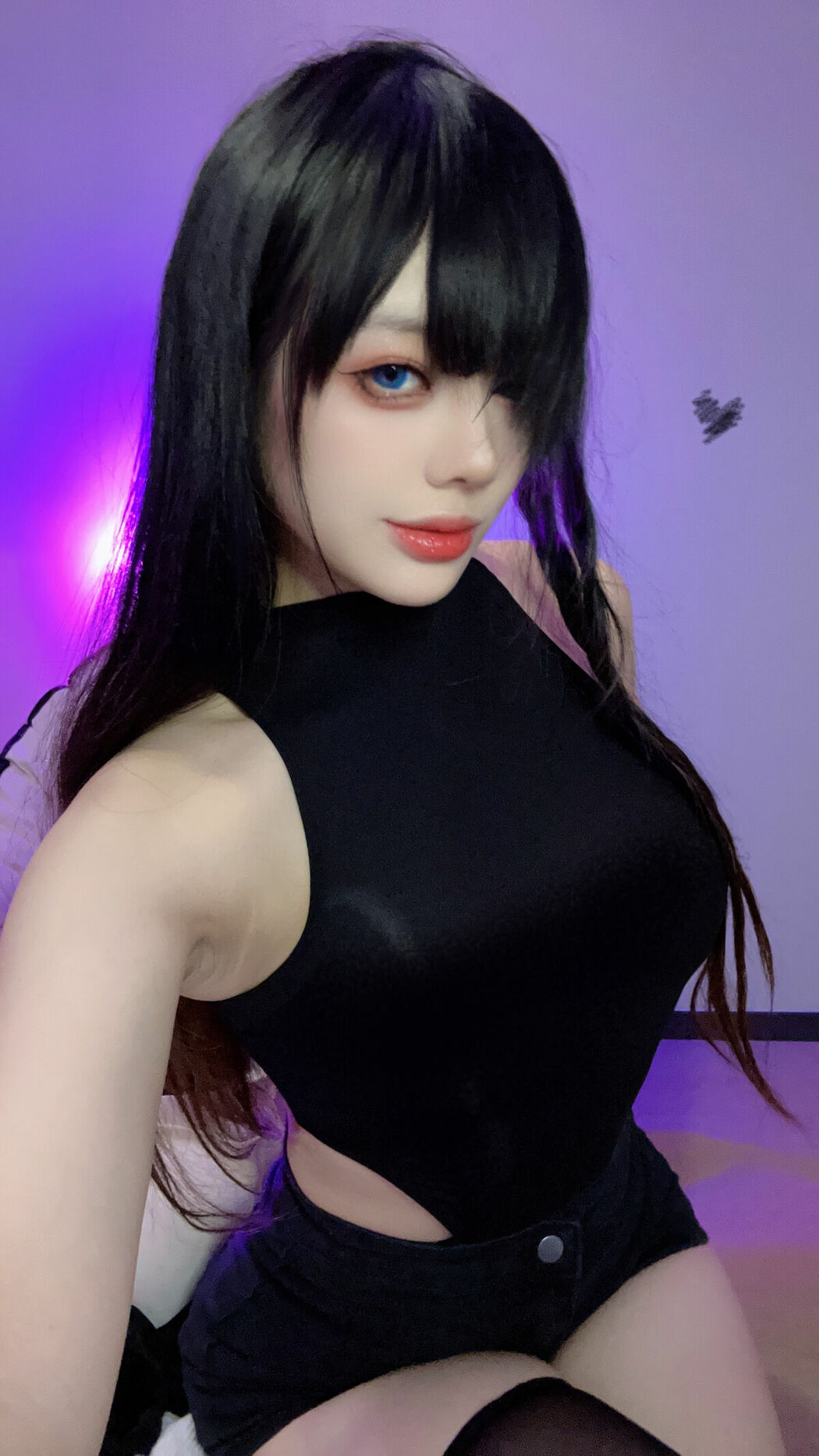 Coser@九言 – 黑丝紧身衣 (23P – 6V)