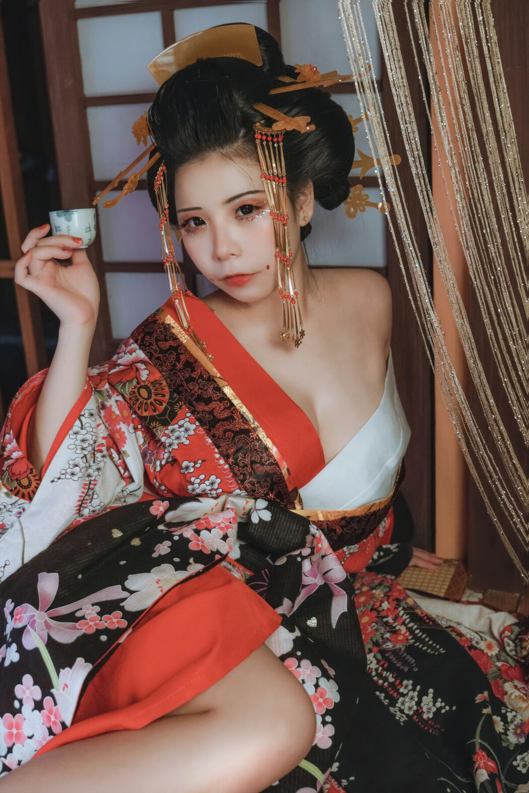 Coser@无颜小天使wy – 花魁 (16P)