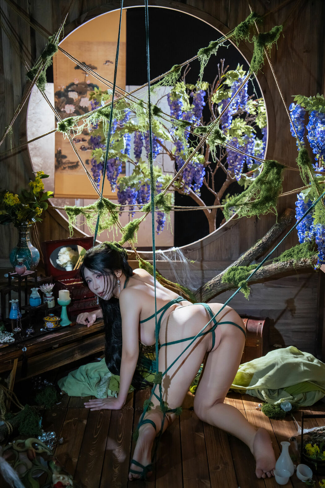 Coser@云溪溪 Yunx1x1 And 奶桃桃 – 苔缚 Part02 (47P)