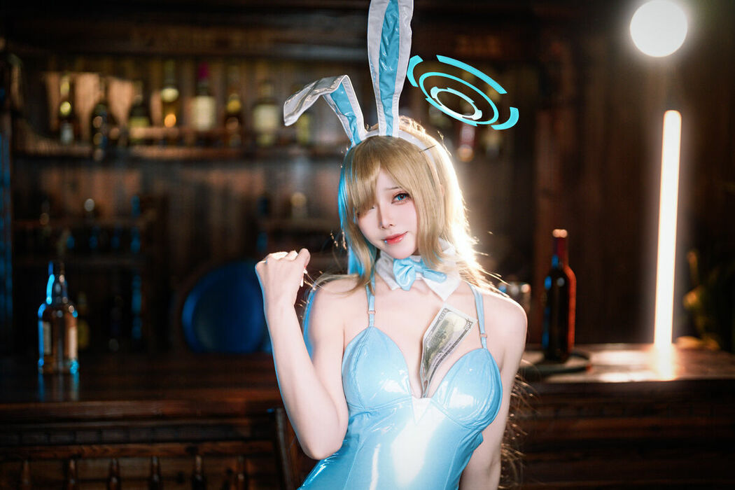 Coser@前野太太 – 蔚蓝档案 一之濑明日奈 兔女郎 (32P)