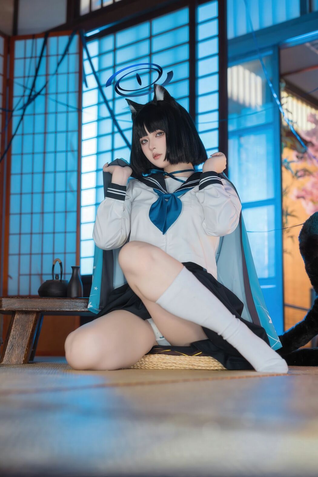 Coser@屿鱼 – 蔚蓝档案 桐生桔梗 (54P)