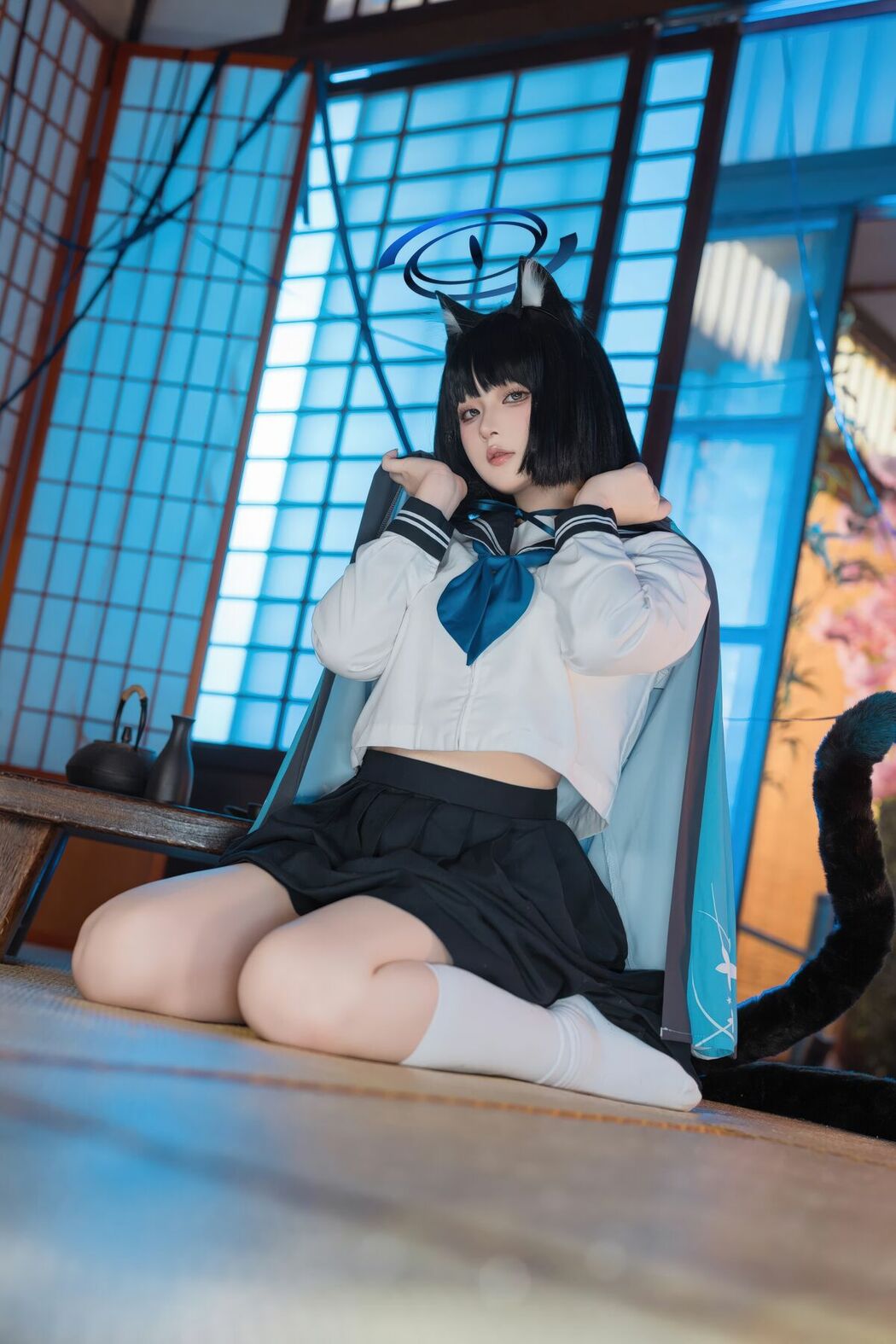 Coser@屿鱼 – 蔚蓝档案 桐生桔梗 (54P)
