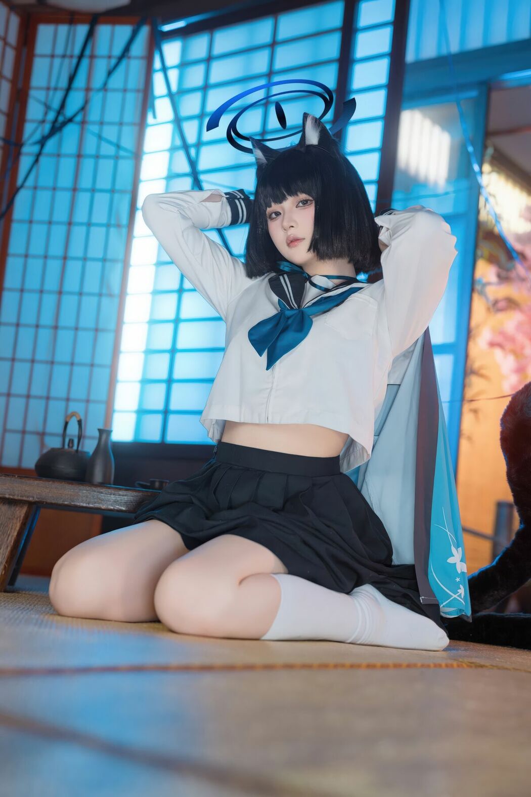 Coser@屿鱼 – 蔚蓝档案 桐生桔梗 (54P)