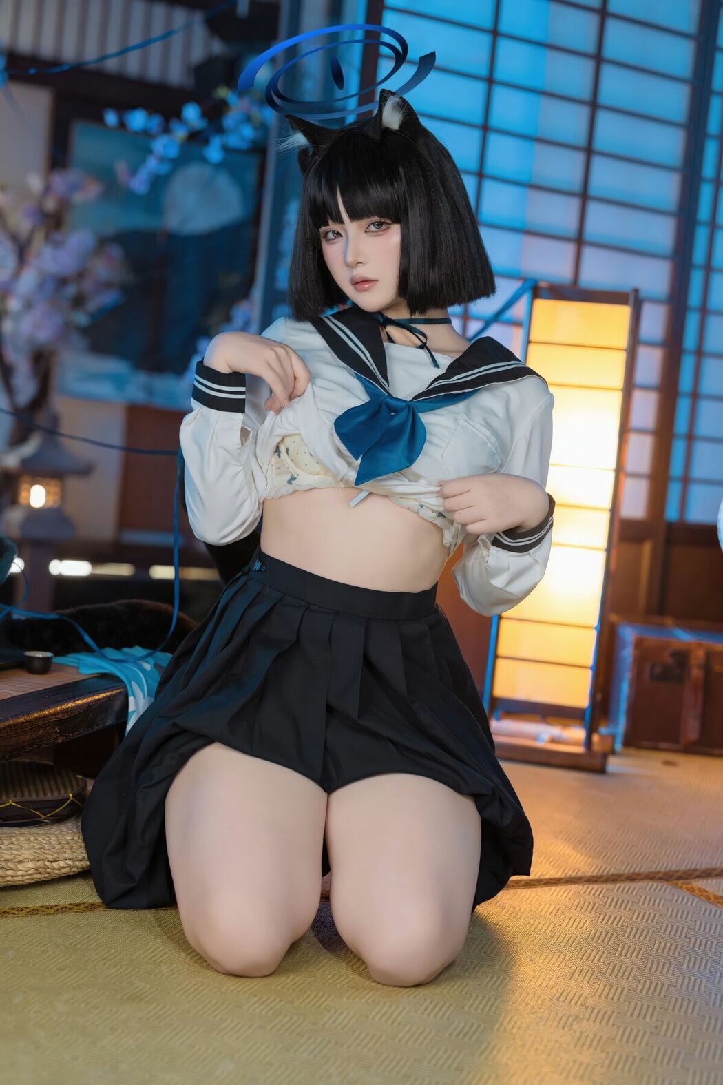 Coser@屿鱼 – 蔚蓝档案 桐生桔梗 (54P)
