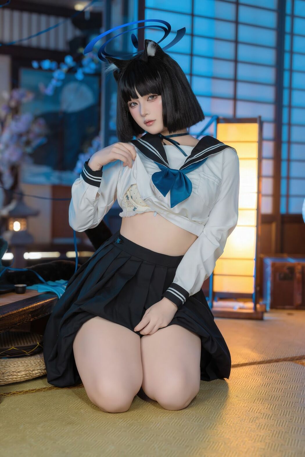 Coser@屿鱼 – 蔚蓝档案 桐生桔梗 (54P)