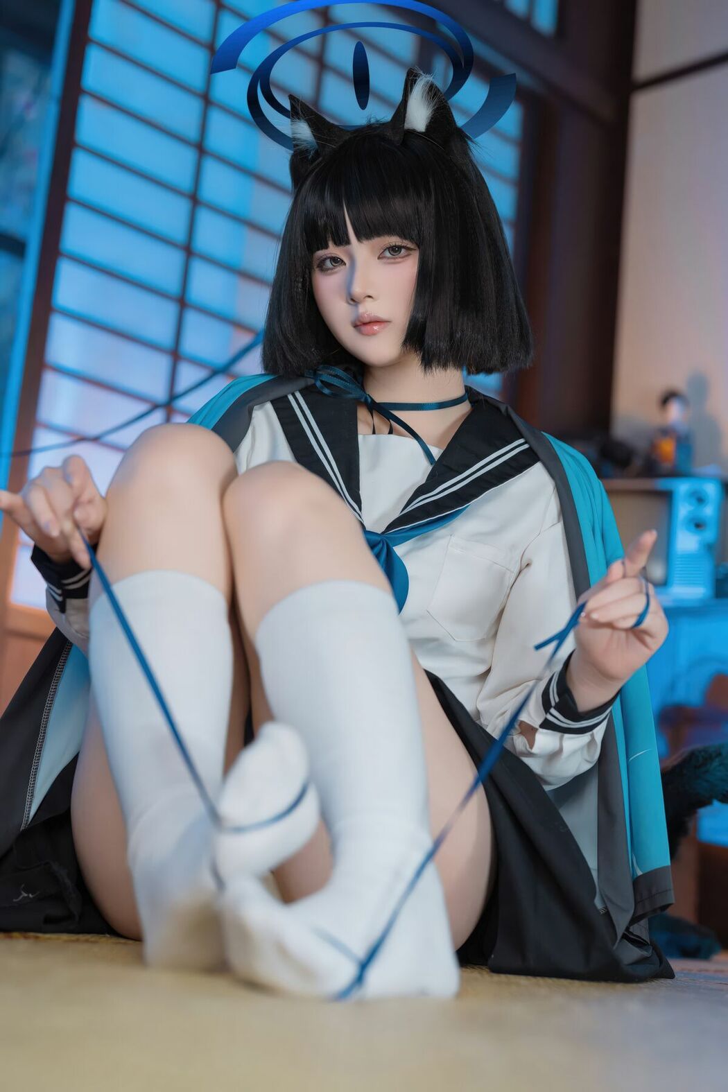 Coser@屿鱼 – 蔚蓝档案 桐生桔梗 (54P)