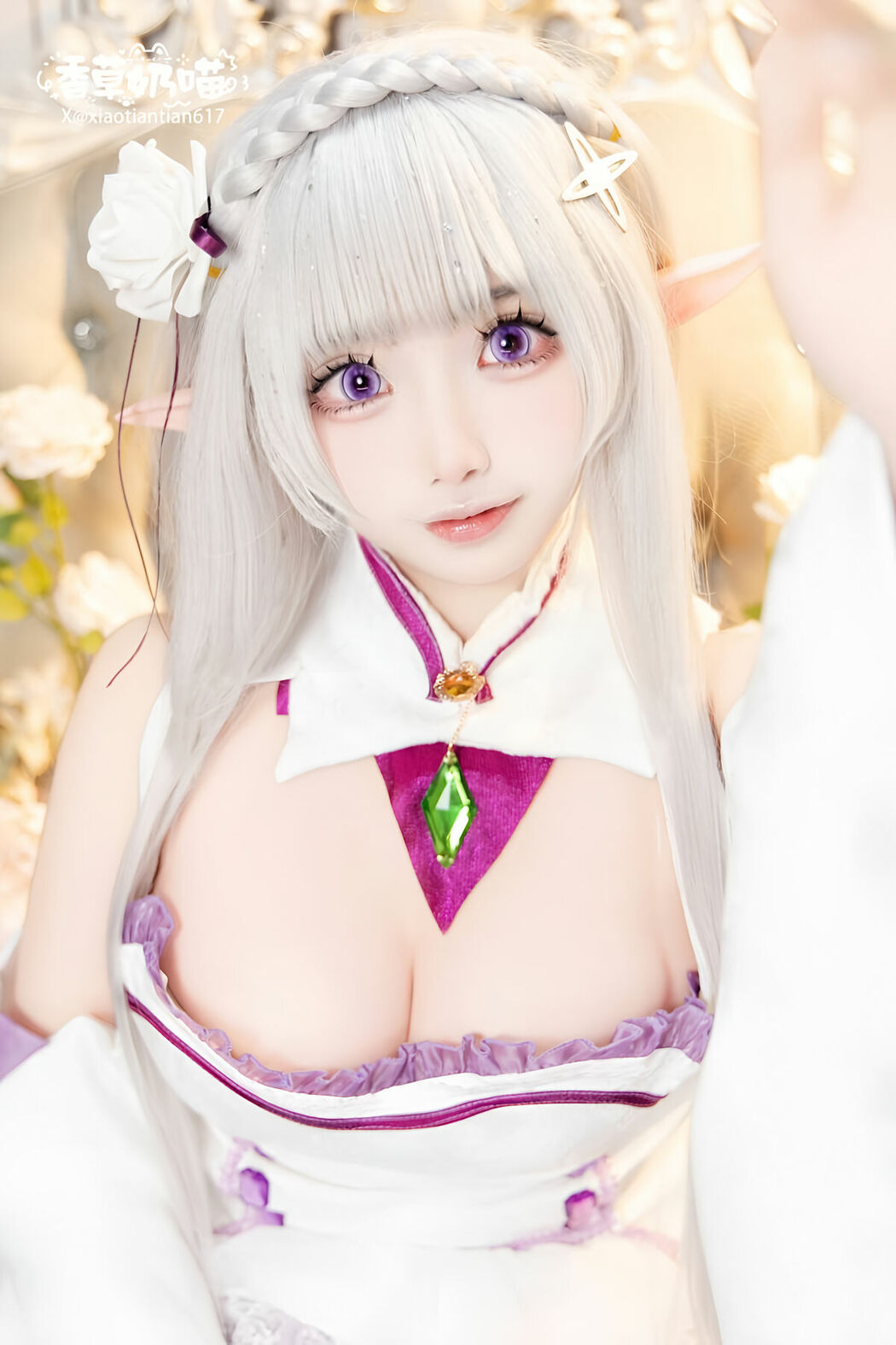 Coser@香草奶喵 – 爱蜜莉雅 情人节 Part01 (52P)