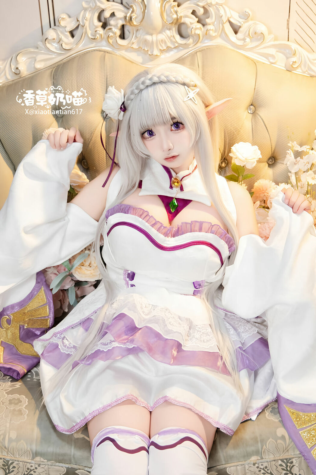 Coser@香草奶喵 – 爱蜜莉雅 情人节 Part03 (51P)