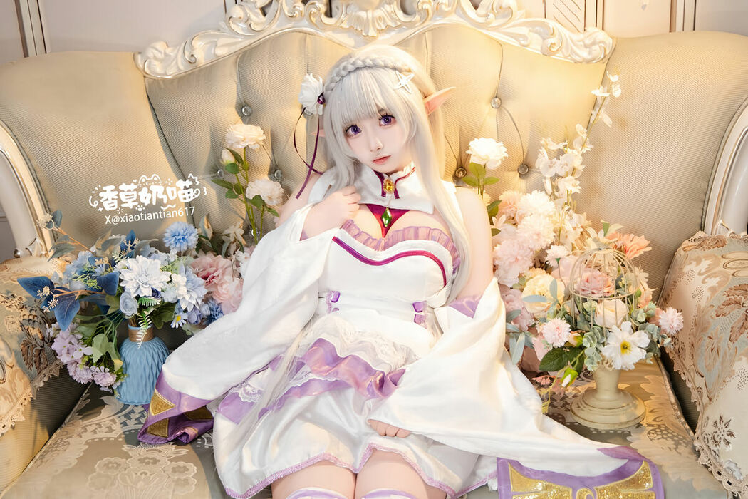 Coser@香草奶喵 – 爱蜜莉雅 情人节 Part03 (51P)