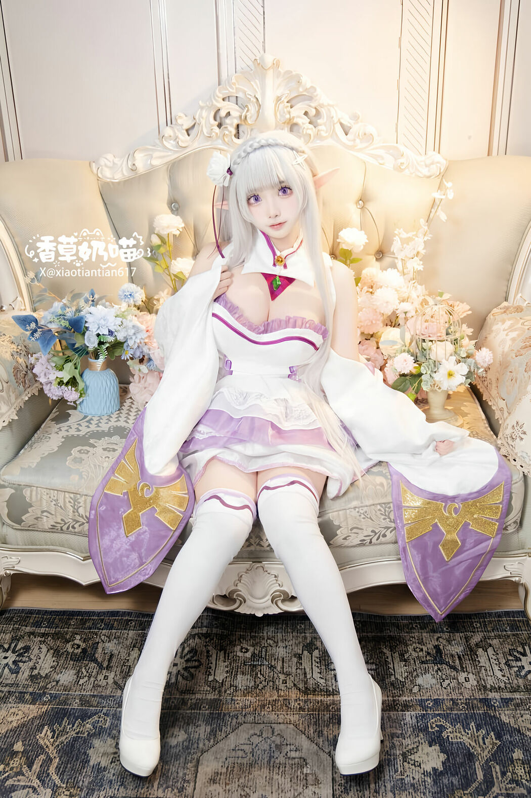 Coser@香草奶喵 – 爱蜜莉雅 情人节 Part03 (51P)